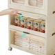 preview thumbnail 3 of 18, Portable Wardrobe Closet Storage Organizer,Clothes Dresser,Magnetic Doors with 4 Cubes & Hanging Rod,Baby Wardrobe Cabinet