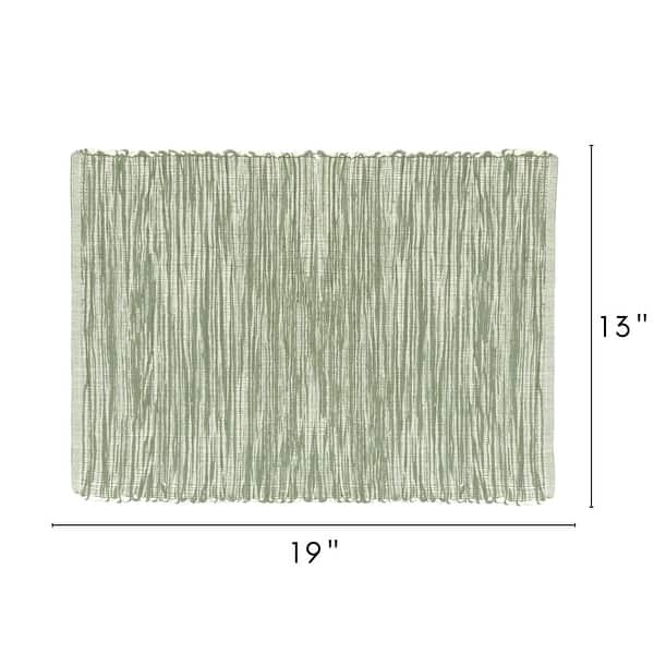 dimension image slide 5 of 7, Fabstyles Shadows Cotton Placemats Set of 4 - 13x19