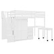 preview thumbnail 10 of 17, Multifunctional Loft Bed with Stairs,Bookshelf,Drawers,Desk & Wardrobe,Twin Size for Bedroom