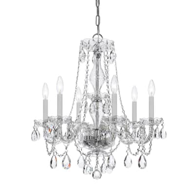 Crystorama Lighting Group Traditional Crystal 6 Light 22" Wide