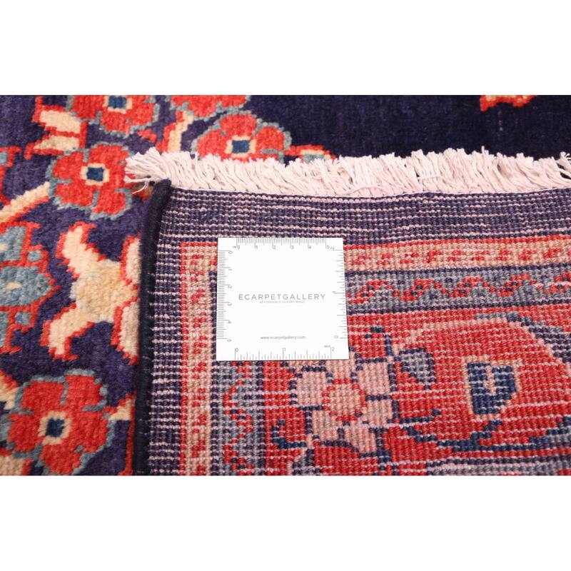 ECARPETGALLERY Hand-knotted Anatolian Vintage Navy Wool Rug - 3'7 x 10'4