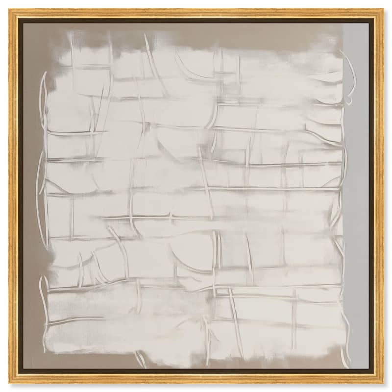 Underlying Order Canvas by Art Remedy - 20" x 20" - Gold
