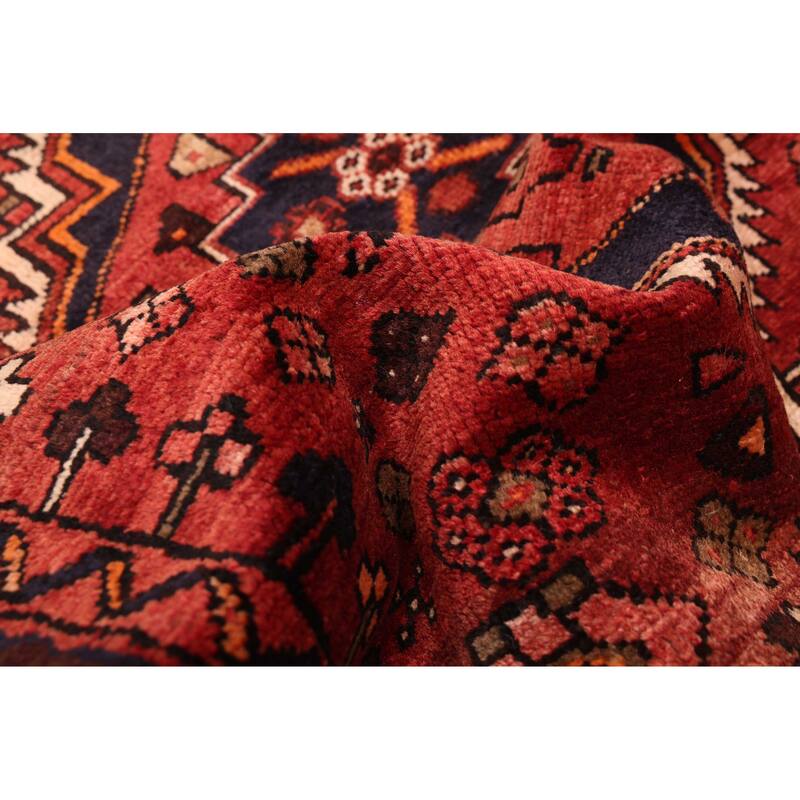 ECARPETGALLERY Hand-knotted Konya Anatolian Dark Red Wool Rug - 3'7 x 9'6