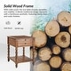 preview thumbnail 21 of 22, Eric Traditional 26" Tall Solid Wood End Table with Built-in Charging Station and Extendable Tray Set of 2 by HULALA HOME