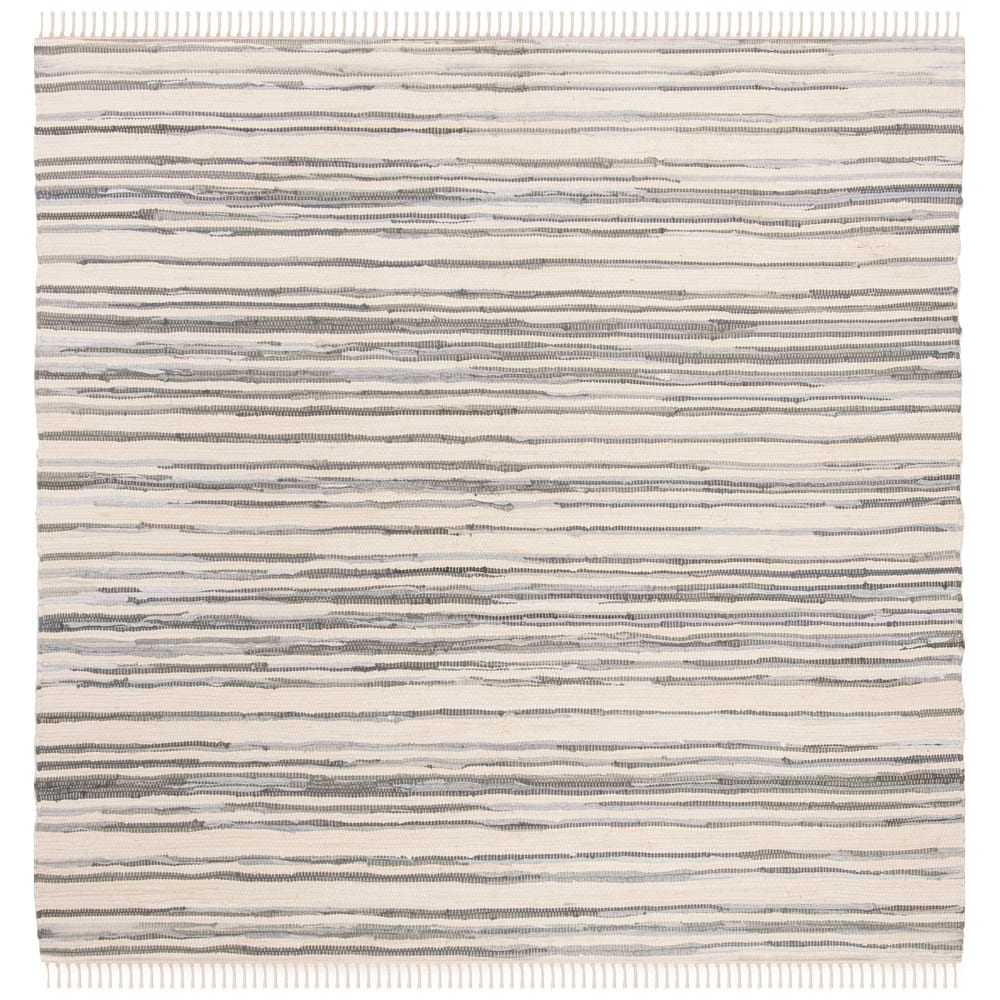 SAFAVIEH Handmade Rag Rug Jakayla with Fringe Casual Stripe