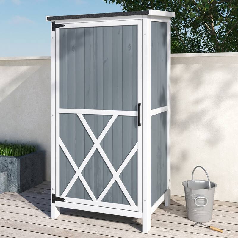 Christopher Knight Home - Peterson Outdoor Wood Tone Storage Shed