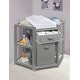 preview thumbnail 10 of 23, Diaper Corner Baby Changing Table with Hamper and Basket Gray with White Basket/Hamper