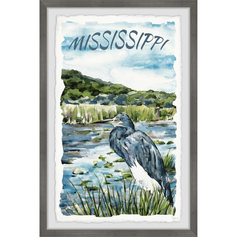 'Mississippi River' Framed Painting Print