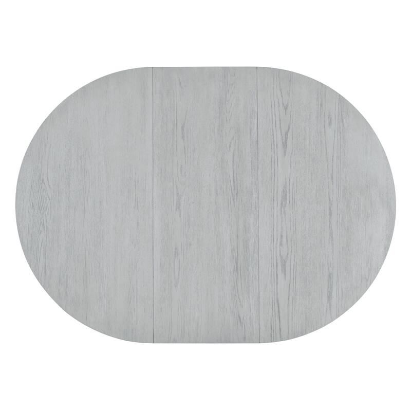 Roomfitters Extendable Oval Dining Table Set, 4 Upholstered Arm Chairs, 5-Piece Kitchen Furniture