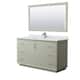Option Light Green, Nickel Trim, Carrara Marble Top