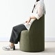 preview thumbnail 8 of 40, Linen Upholstered Dining Chair with Castors (Set of 2)
