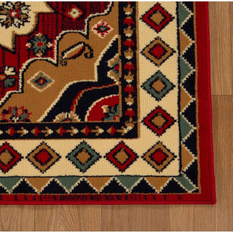 Aztec Bohemian Eclectic Style Indoor Small Area Rug by Superior