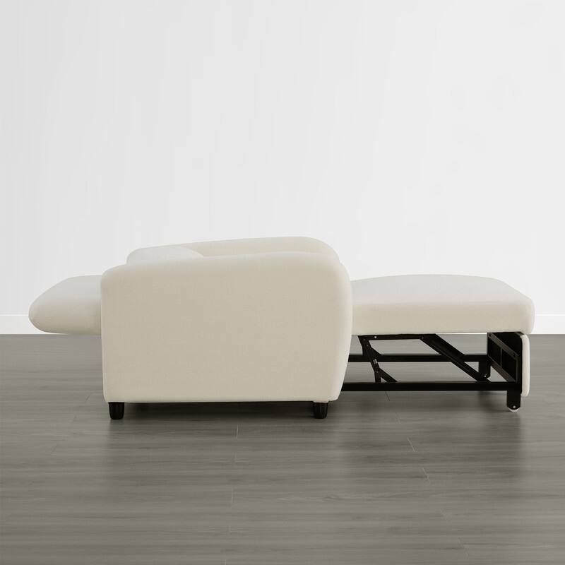 Spruce & Spring Modern Pull-Out Accent Chair Bed with Adjustable Backrest & Space-Saving Design