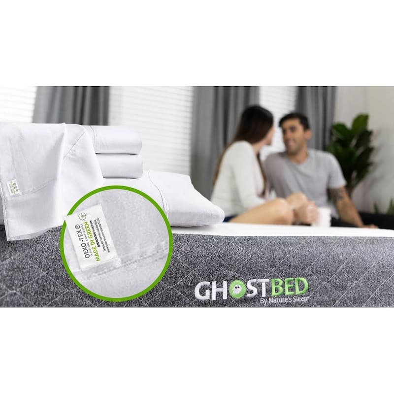GhostBed Supima Cotton and Tencel 4-Piece Deep Pocket Luxury Sheet Set