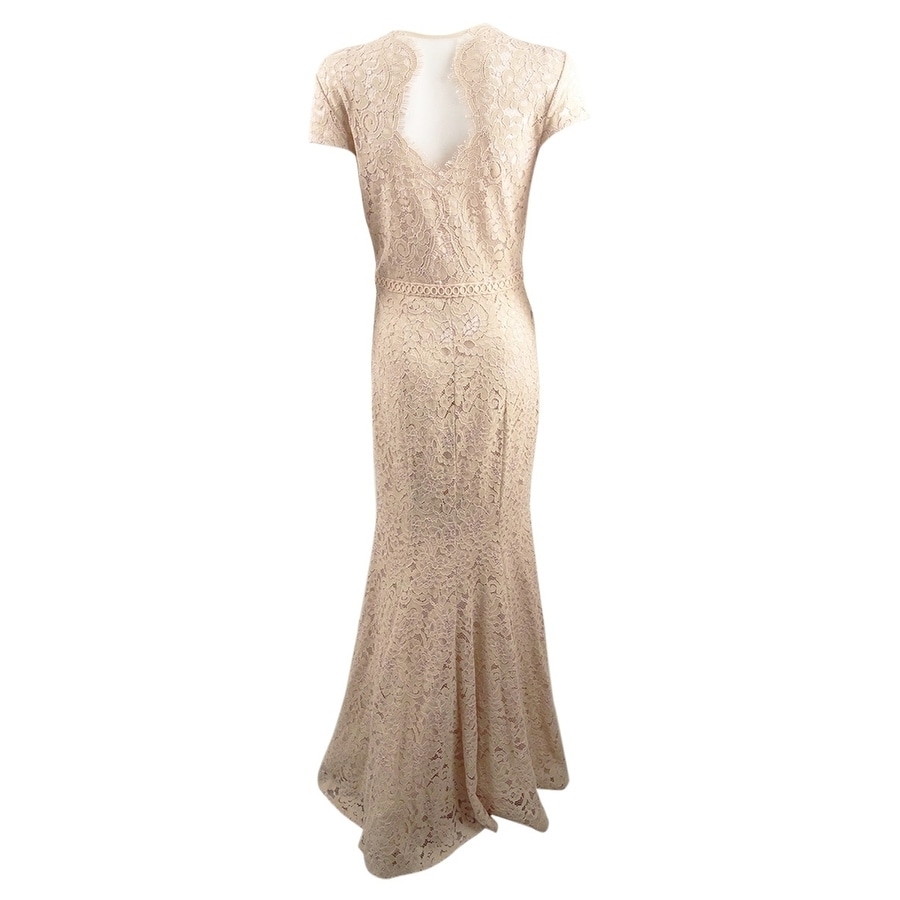 js collections sweetheart lace mermaid gown