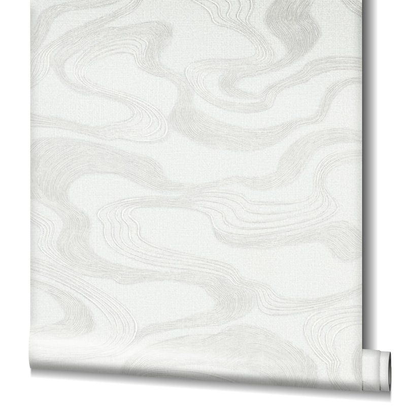 Galerie Wallcoverings Kumano Textured Abstract Flow Design Vinyl on Non-woven Pearlescent Wallpaper Roll