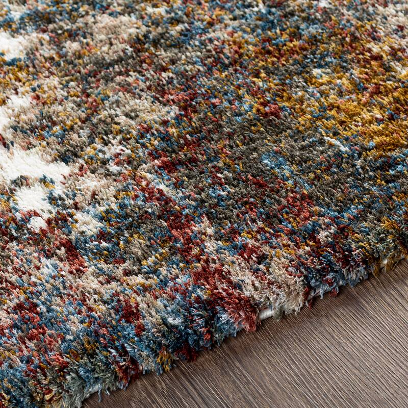Artistic Weavers Tiago Abstract Watercolor Modern Shag Area Rug