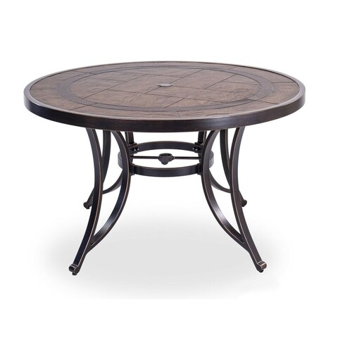 Clihome 48" Aluminum Round Patio Dining Table