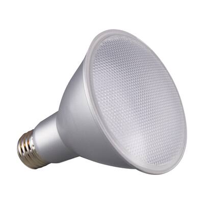 12.5 Watt PAR30LN LED 3000K 25 deg. Beam Angle Medium base 120 Volt - Clear