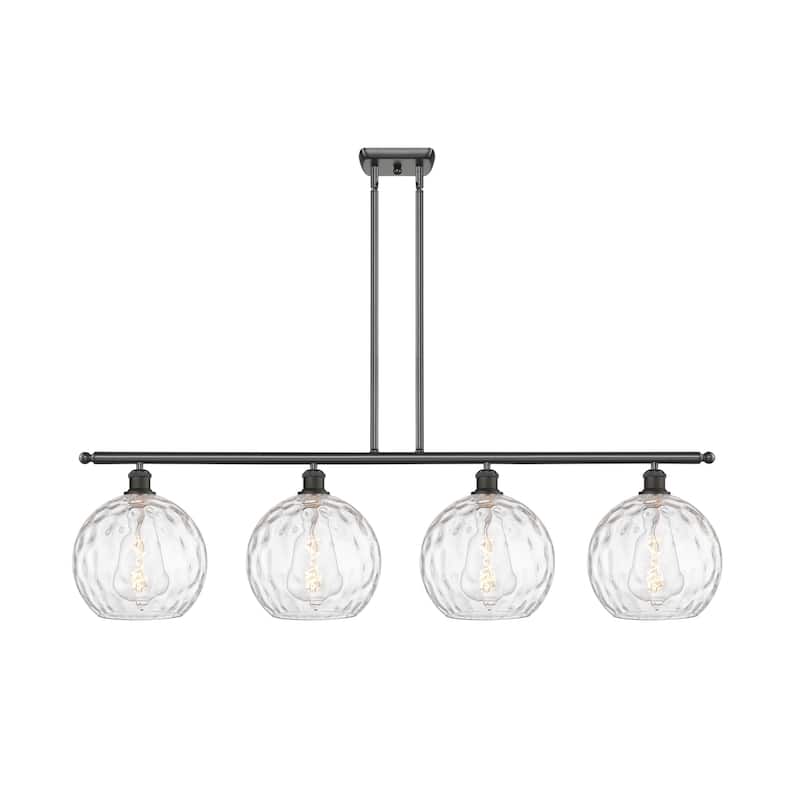 Innovations Lighting 516-4I-13-48 Athens Linear Athens 4 Light 48" - Oil Rubbed Bronze / Clear Water Glass