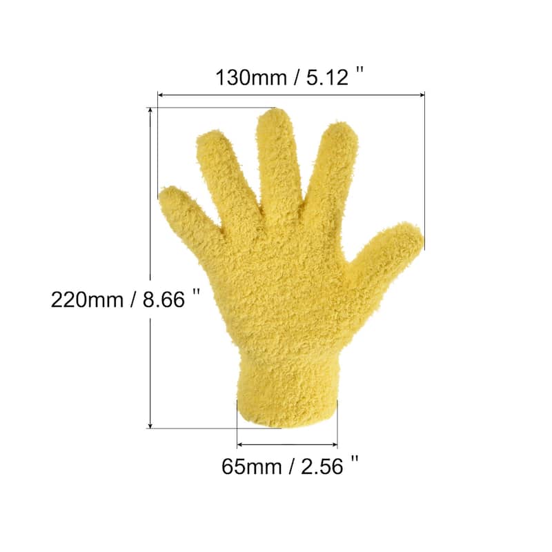 Dusting Cleaning Gloves Microfiber Mittens for Plant Blind Lamp Window
