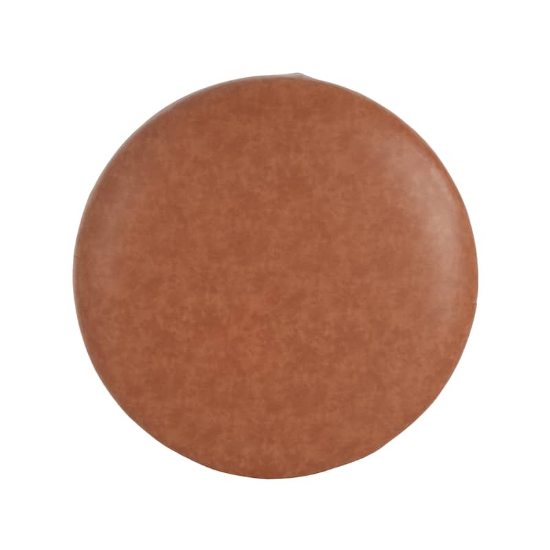 Olias Velvet Upholstered Round Ottoman by Christopher Knight Home