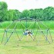 preview thumbnail 1 of 32, 12 ft Kids Climbing Dome Tower - Geometric Jungle Gym with Monkey Bars and 1000 LBS Weight Capacity Coffee