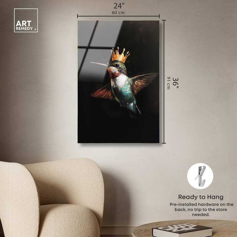 Royal Bird II Acrylic by Art Remedy, Ready to Hang