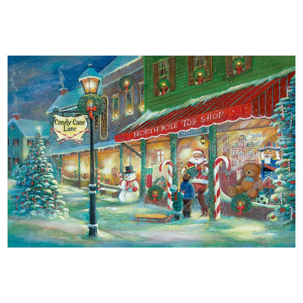 Candy Cane Lane by Ruane Manning Canvas Art Print