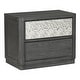 preview thumbnail 15 of 22, Furniture of America Piez Modern 3-Piece Ash Grey Wood Platform Bedroom Set with 2-Drawer Nightstand
