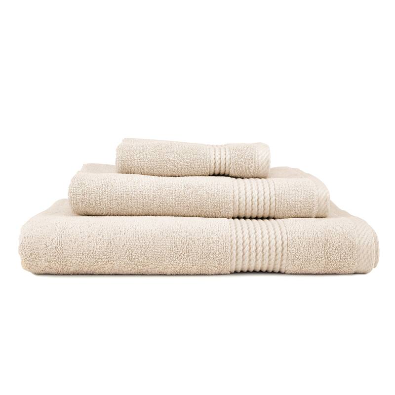 East'N Blue Lara Turkish Cotton Bath Towel Set (Set of 3) - (1 Bath Towel, 1 Hand Towel, 1 Washcloth)
