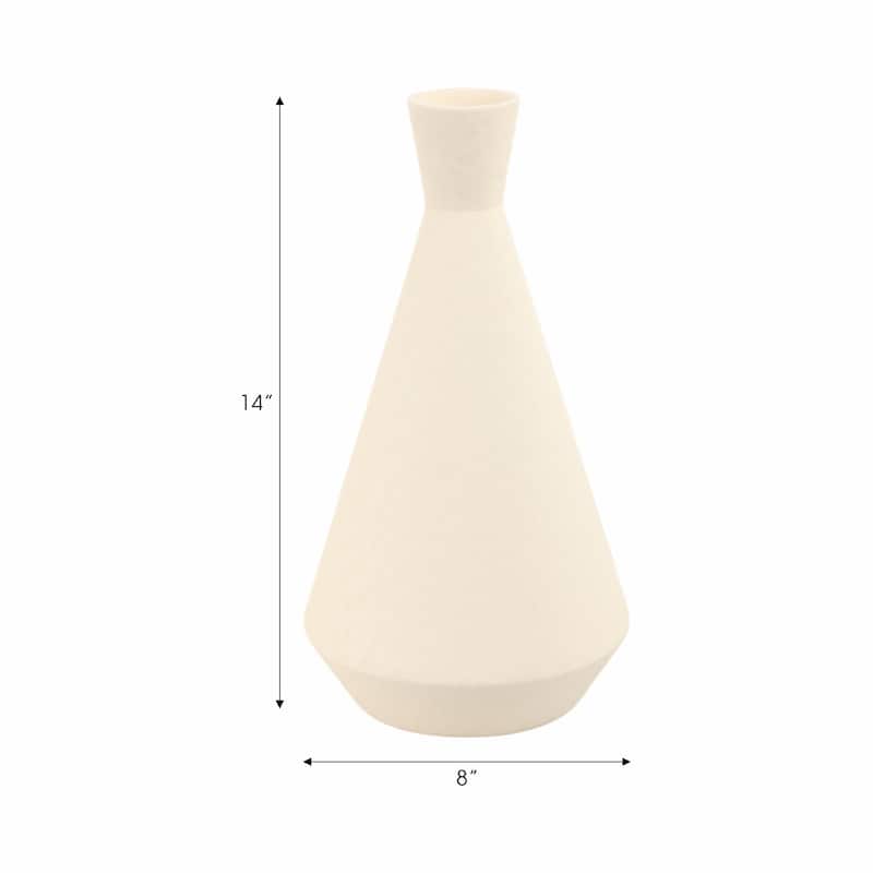 Ceramic Vase Twisted Geometric Modern Decorative Accent