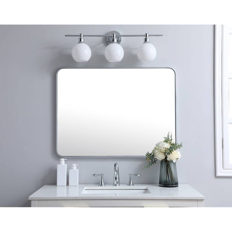 Elegant Lighting MR802736 Evermore 36" W x 27" H Contemporary