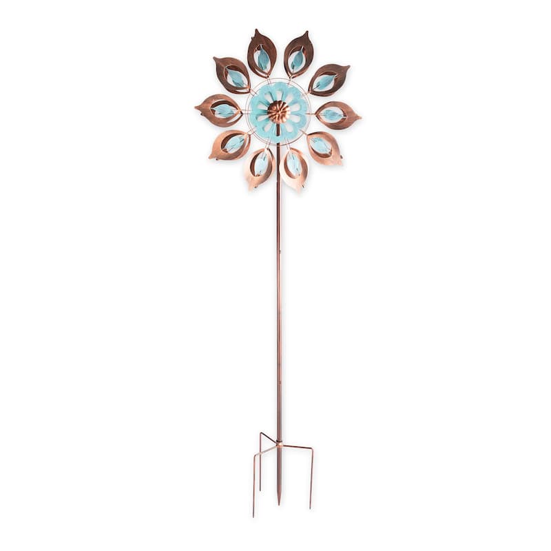 Copper Lily Wind Spinner