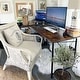 preview thumbnail 16 of 113, Small L Shaped Desk with Storage Shelves Corner Computer Desk