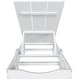 preview thumbnail 81 of 113, Shoreside Modern Poly Eco-Friendly All Weather Reclining Chaise Lounge With Wheels and Side Table (2-Piece Set)