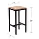 preview thumbnail 10 of 9, SEI Furniture Copper Grove Berhill Black Wood Kitchen Island and Stool 3-piece Set