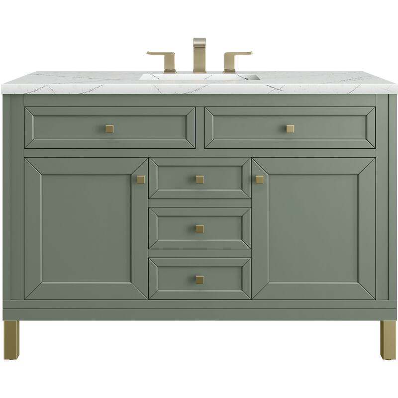 James Martin Vanities 503-V48-FENC Chicago 48" Free Standing Single - Smokey Celadon