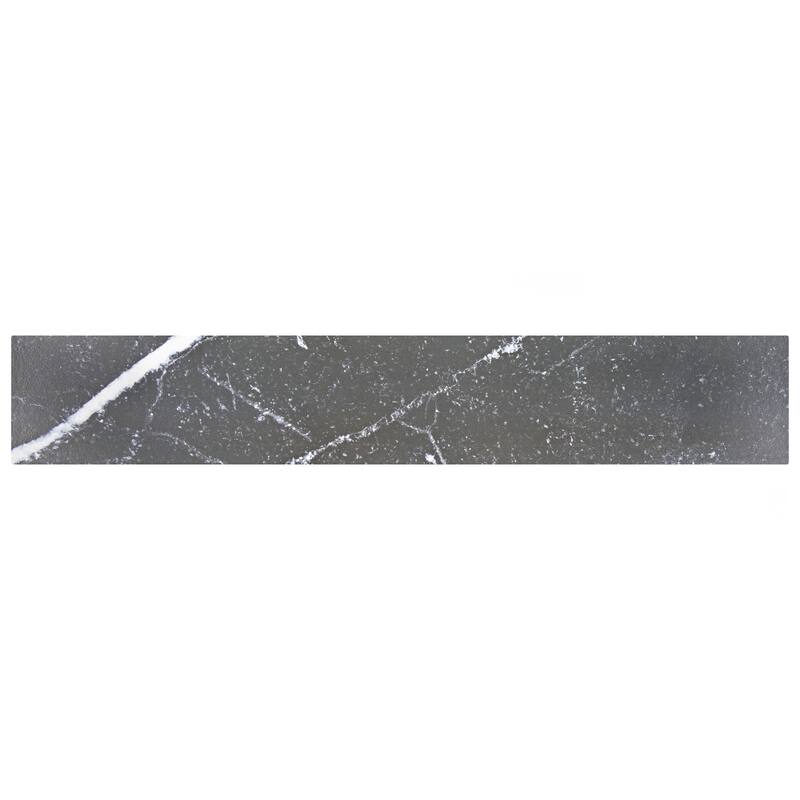 Merola Tile Tinos Black 3.13" x 17.38" Porcelain Floor and Wall Tile