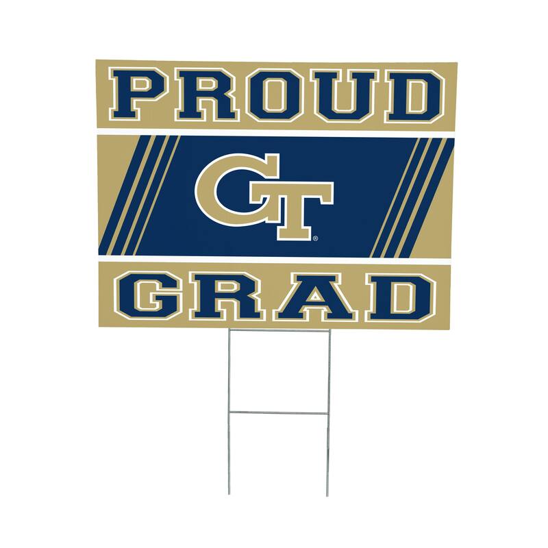Georgia Tech 24" x 18" Graduation Coroplast Outdoor Yard Sign