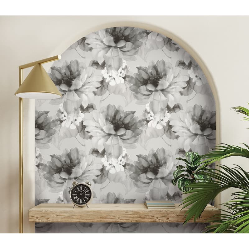 Harry & Grace Watercolor Floral Peel and Stick Wallpaper