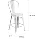 preview thumbnail 2 of 22, Distressed Metal Indoor/ Outdoor 24-inch Counter Stools (Set of 4)