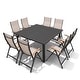 preview thumbnail 25 of 39, 9/11/13-Piece Luxury Outdoor Dining Set All-Weather Aluminum Patio Furniture Foldable Chairs