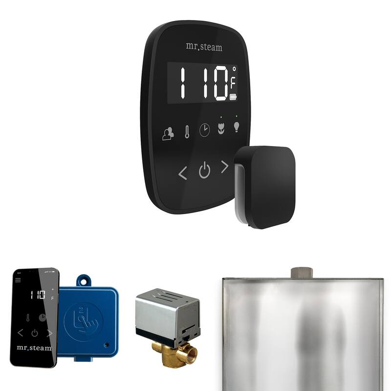 Mr Steam BF Butler Flex Package Steam Shower Control Package with - Black / Matte Black