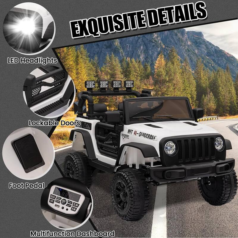 12V Ride On Truck Car, Electric Car for Kids with Remote Control