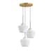 Option BrushedBrass/WhiteShade