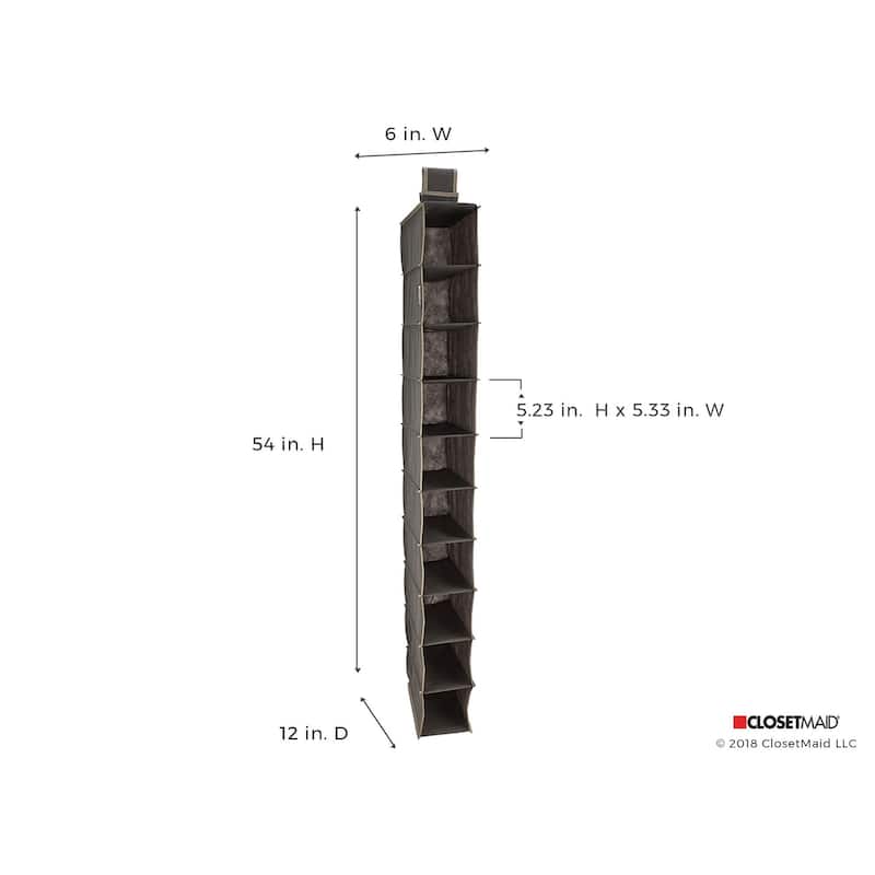ClosetMaid 10 Shelf Hanging Closet Organizer