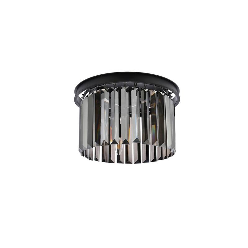 Royce Edge 3-Light Matte Black Flush Mount