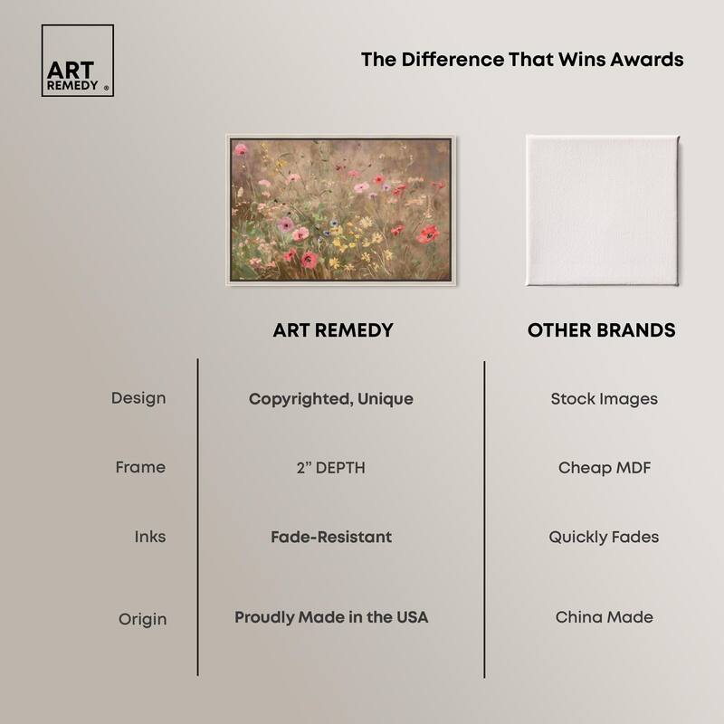 Wildflower Meadow Canvas by Art Remedy