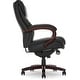 preview thumbnail 12 of 29, La-Z-Boy Bellamy Executive Leather Office Chair with Memory Foam Cushions, Solid Wood Arms and Base, Waterfall Seat Edge